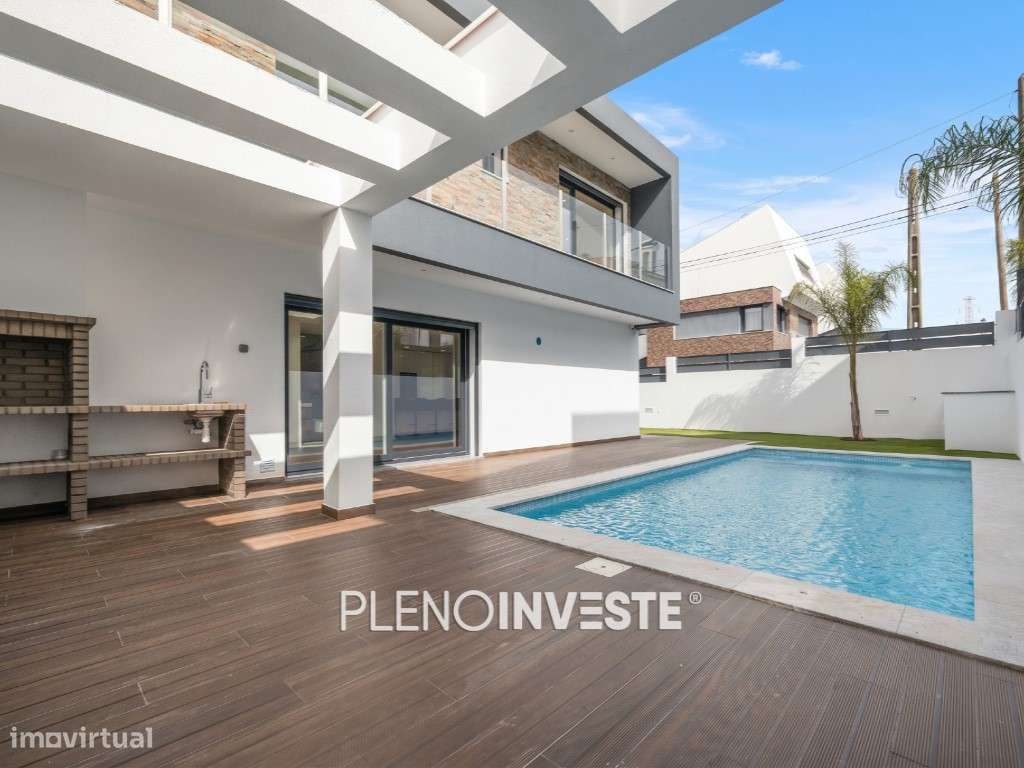 Fantástica moradia contemporânea isolada de gaveto V4 com piscina-1