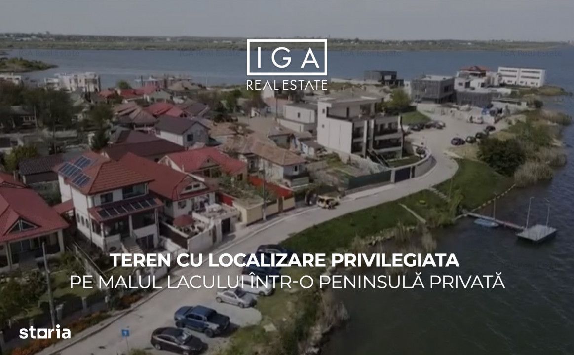 Teren cu localizare privilegiata pe malul lacului intr-o peninsula pri