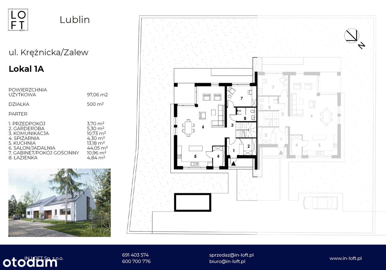 Dom z ogrodem – wyjątkowa inwestycja Krężnicka, Lublin Zalew - Pełny obrazek: 5/6