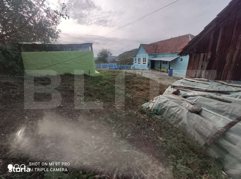 Casa 2 camere,124mp utili,teren imprejmuit 3500mp,piscina,comuna Matei - Imagine principală: 2/14