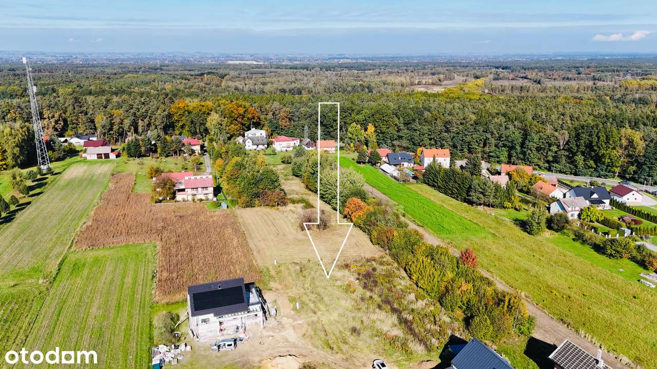 Szarów – dz. budowlana z mediami, blisko SKA i Puszczy Niepołomickiej - Pełny obrazek: 4/7