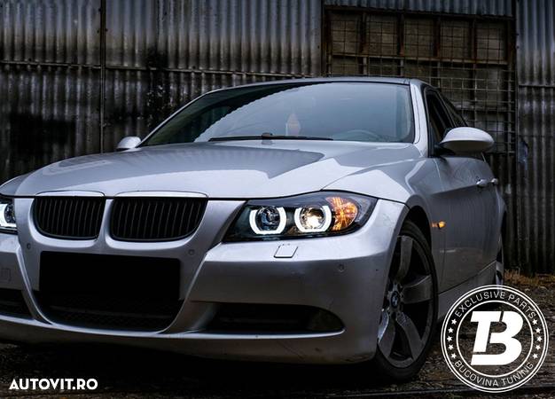 Faruri LED Angel Eyes compatibile cu BMW Seria 3 E90 3D U LED Design - 24