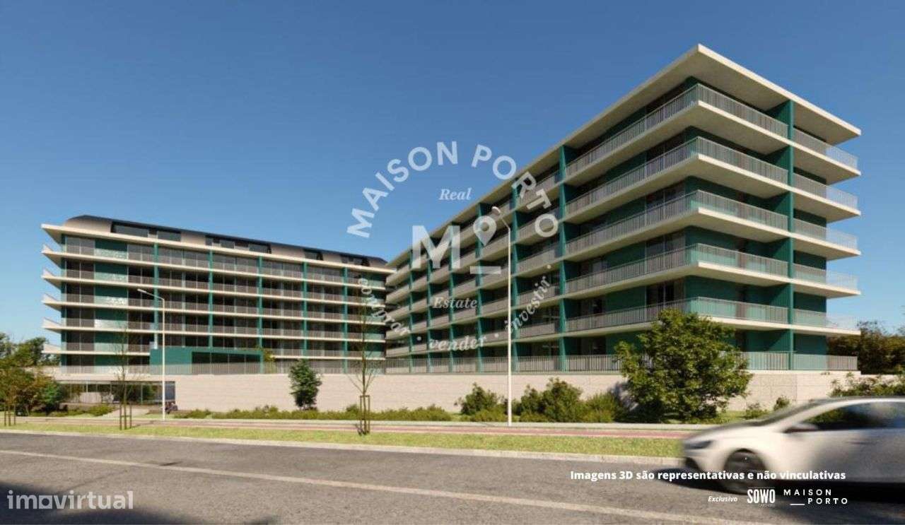 Apartamento T1 com Varanda, Piscina e Jardim, em Espinho - Grande imagem: 4/15