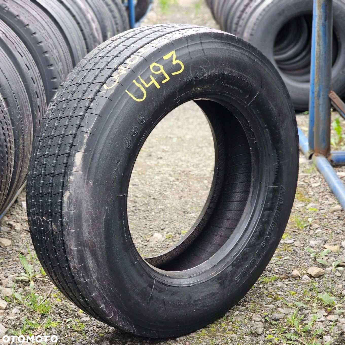 265/70R19,5 AMBERSTONE 366 11mm 2018rok OPONA UŻYWANA PROWADZĄCA U493 - 4