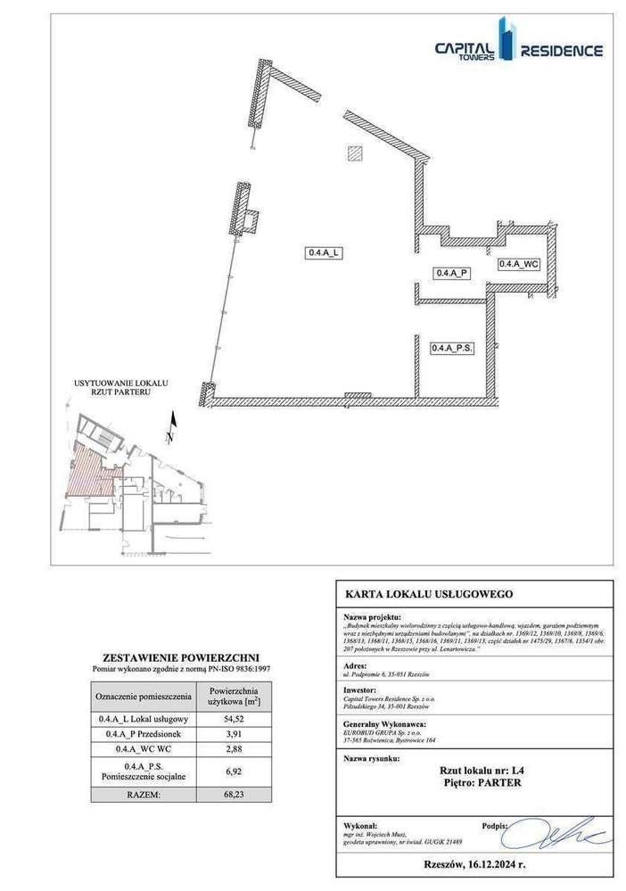 68m2 Lokal Usługowy ul.Podpromie 6 Rzeszów Nowy Plus Komórka Lokatorsk - Pełny obrazek: 2/15
