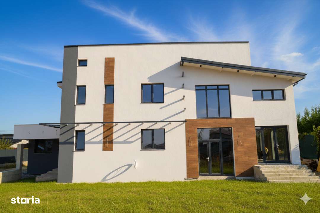 Casa foarte spectaculoasa 300mp | Teren 900mp  | Balotesti | La stadiu - Imagine principală: 2/19