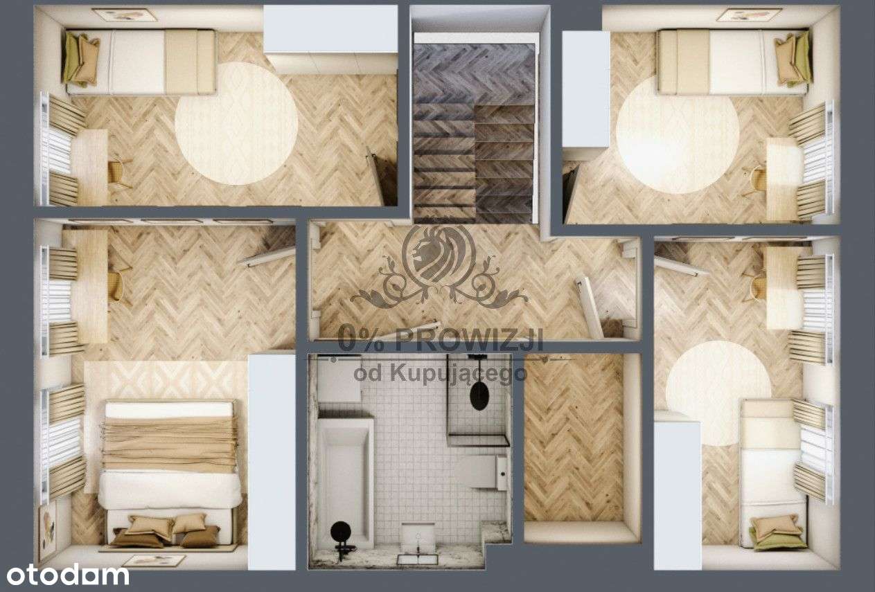 Piękny dom w zabudowie bliźniaczej z ogrzewaniem M-3