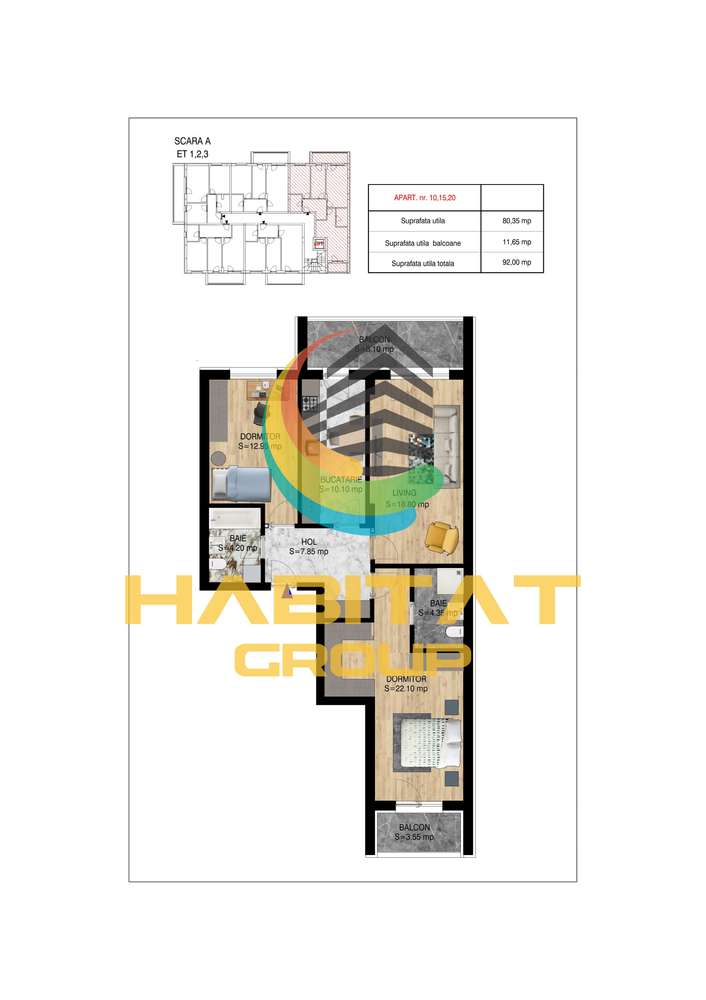 Titan 3 camere decomandat 92 mp doar 15 min.metrou N.Teclu - Imagine principală: 2/18
