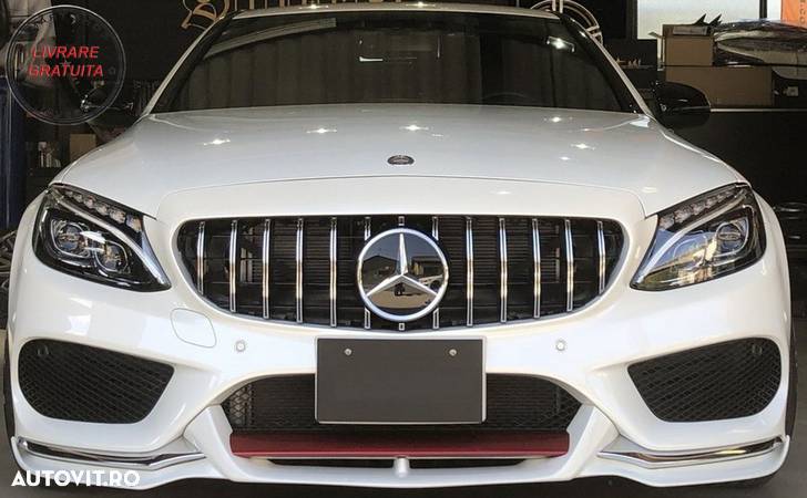 Grila Centrala Mercedes C-Class W205 S205 C205 A205 (2014-2018) GT-R Panamericana - livrare gratuita - 5