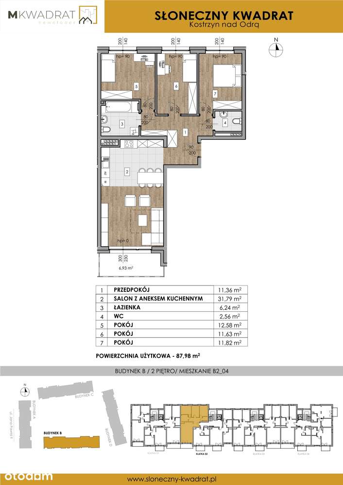 Słoneczny Kwadrat  | mieszkanie 4-pok. | B2_04 - Pełny obrazek: 2/6