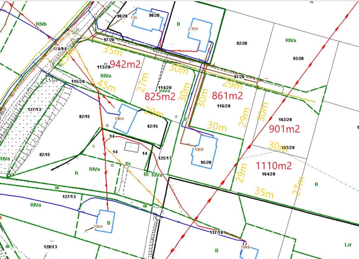 5 działek budowlanych, RUPTAWA, bez pcc-14
