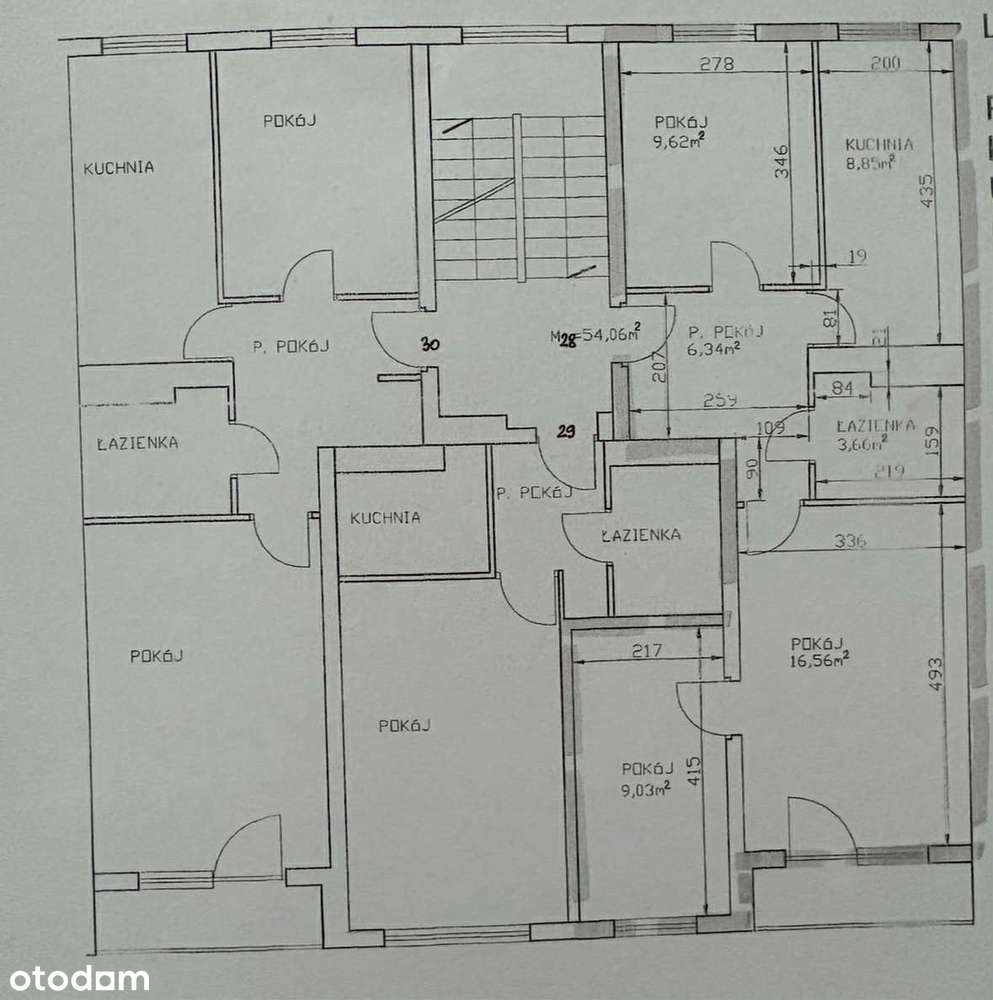 Mieszkanie 4-pokojowe z balkonem /ul.Dworcowa/-17