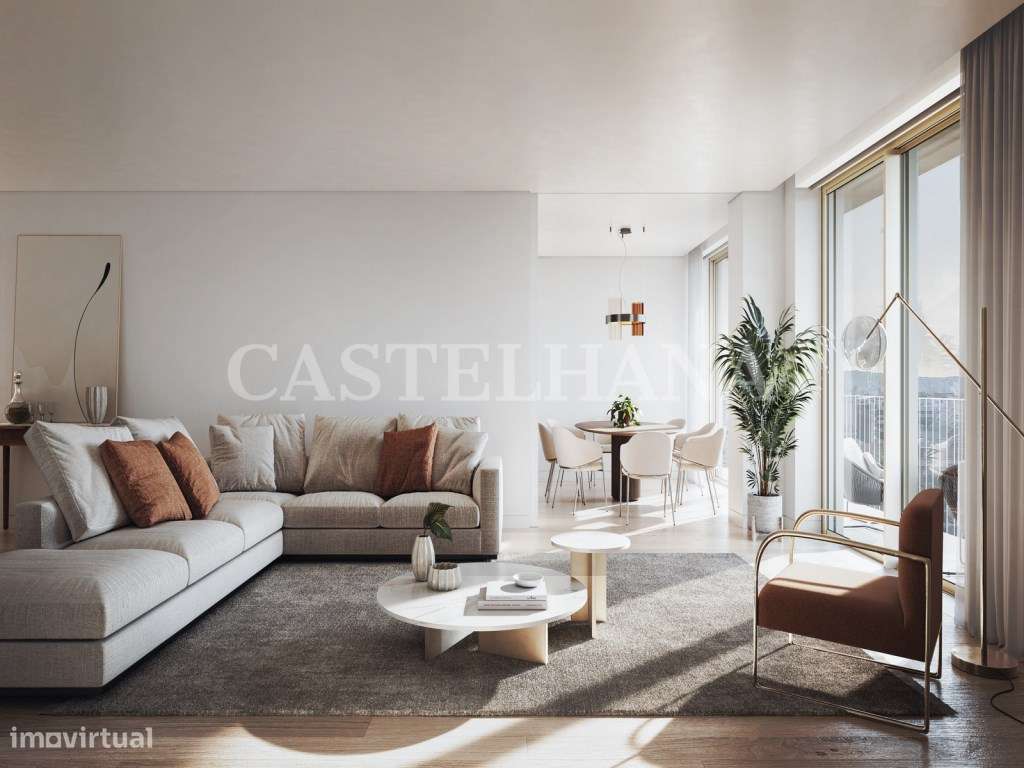 Apartamento T2 com varanda em novo empreendimento nas Avenidas Novas - Grande imagem: 1/50