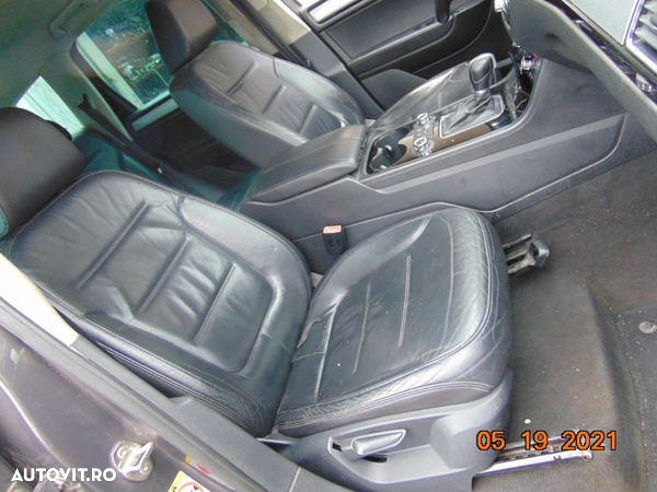 Scaune VW touareg 7p dupa 2010 banchete spate scaune fata piele neagra dezmembrez touareg casa - 3