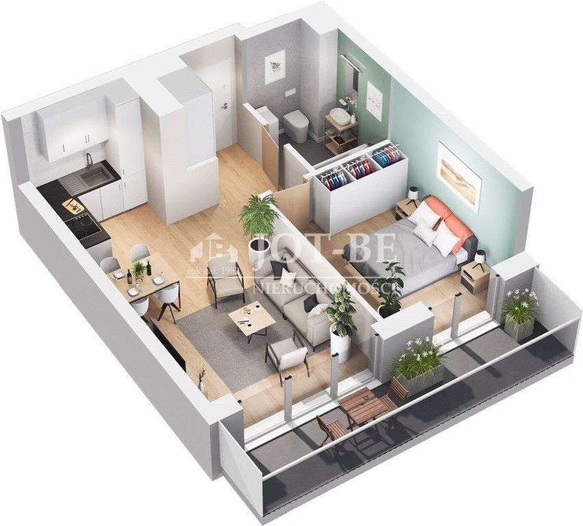 2-pokojowe mieszkanie z Loggią - Pełny obrazek: 4/5