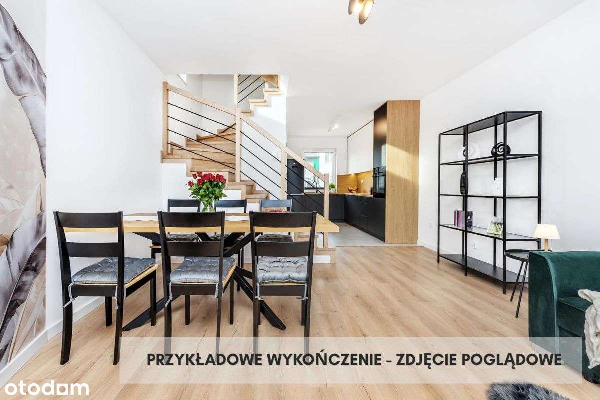 Nowoczesna szeregówka, ogródek, miejsce postojowe - Widok 3