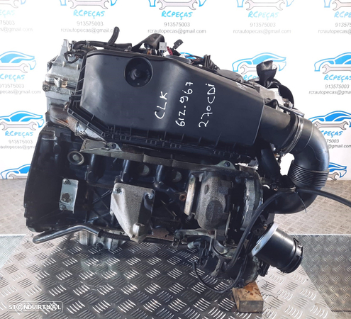 MOTOR ENGINE COMPLETO MERCEDES BENZ CLASS CLK C209 W209 270 CDI 20V 170CV OM612967 612967 MOTOR ARRANQUE ALTERNADOR COMPRESSOR AR CONDICIONADO BOMBA DIRECAO DIREÇÃO TURBO INJETOR INJETORES - 1