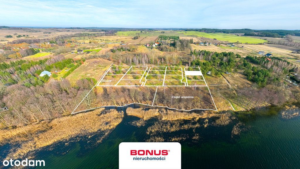 Najpiękniejsze działki nad jeziorem Lubie:)