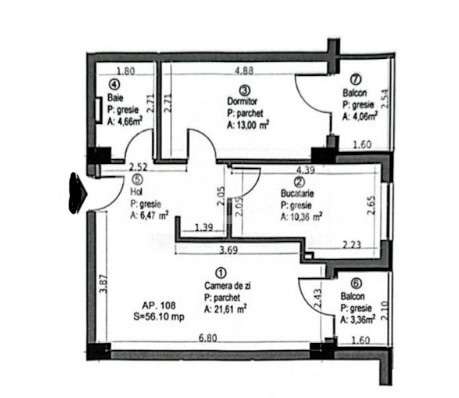 De vanzare apartament 2 camere semifinisat Baza Sportiva Gheorgheni - Imagine principală: 4/4
