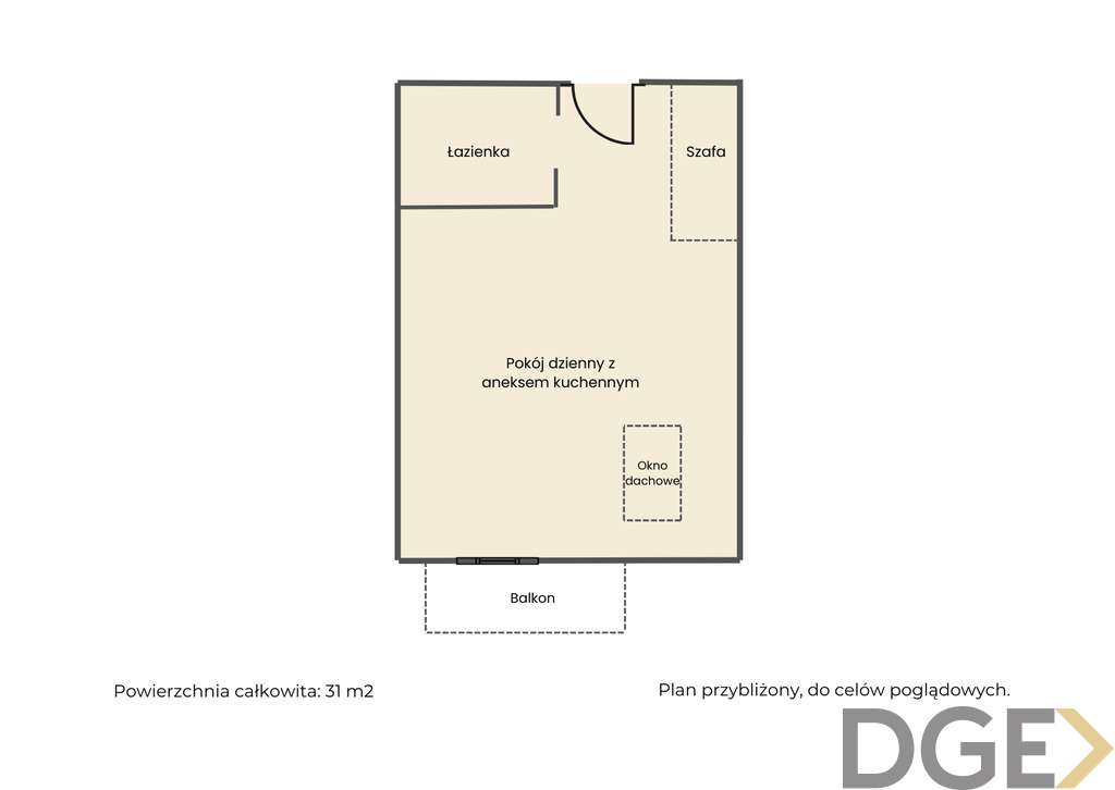 Kawalerka z balkonem na Ruczaju | Bunscha - Pełny obrazek: 4/4