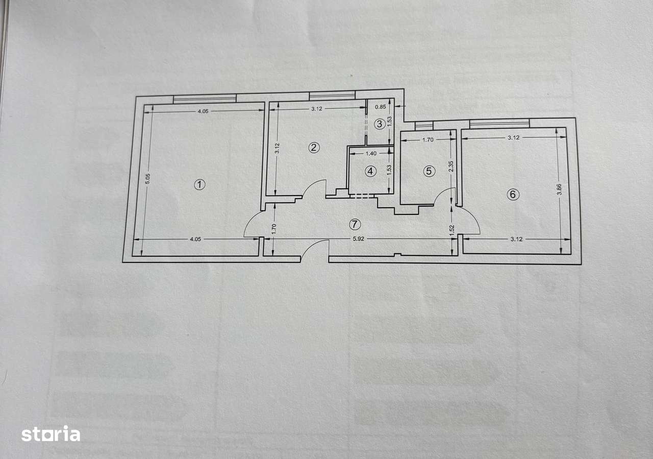 Brancoveanu metrou, 2 camere 60 mp-5