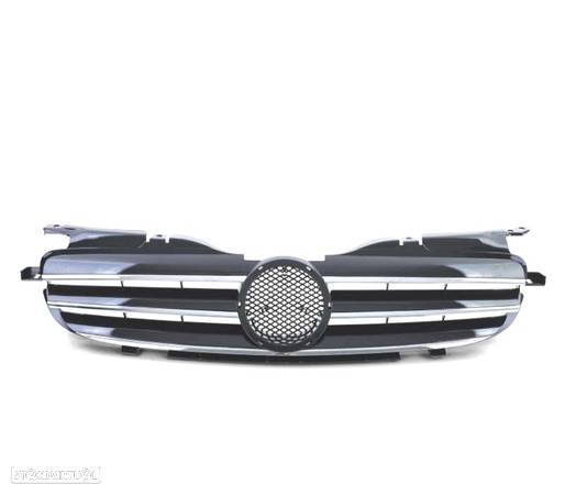 GRELHA FRONTAL SPORT PARA MERCEDES SLK R170 96-04 PRETO CROMADO - 4