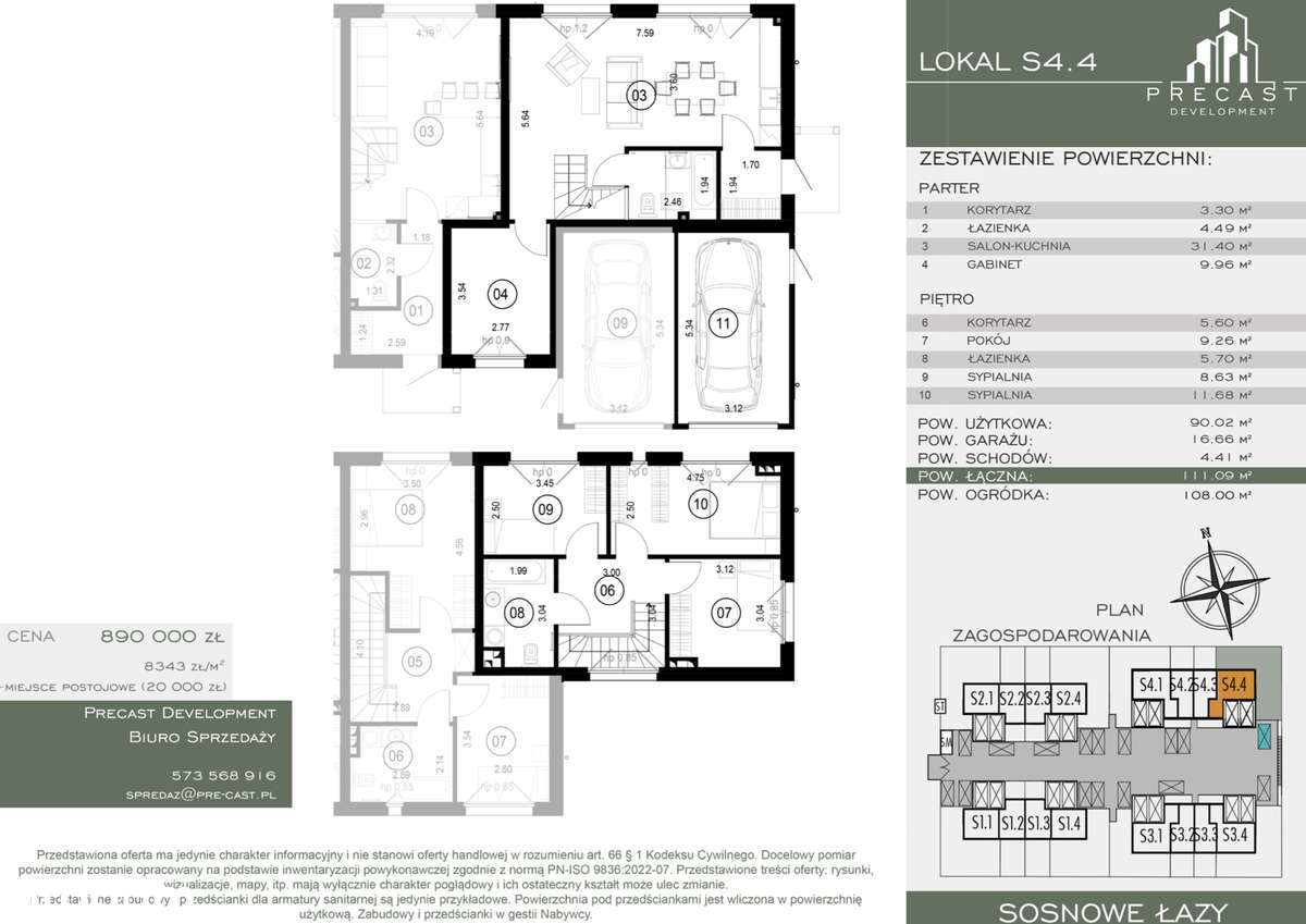 Mieszkanie z ogródkiem w Łazach - 10 min od Warszawy | S4.4 - Pełny obrazek: 2/19