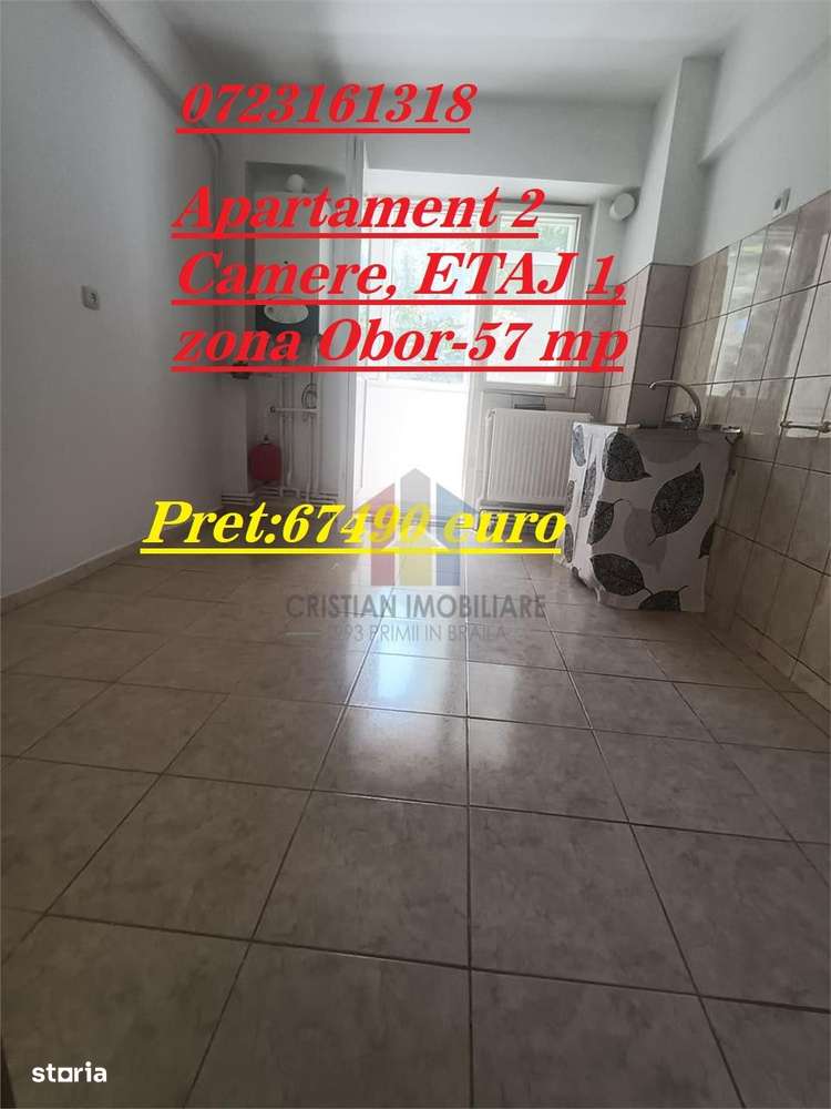 VIDEO! ETAJ 1! Apartament 2 Camere DECOMANDAT, zona Obor-57 mp — fotografia 1