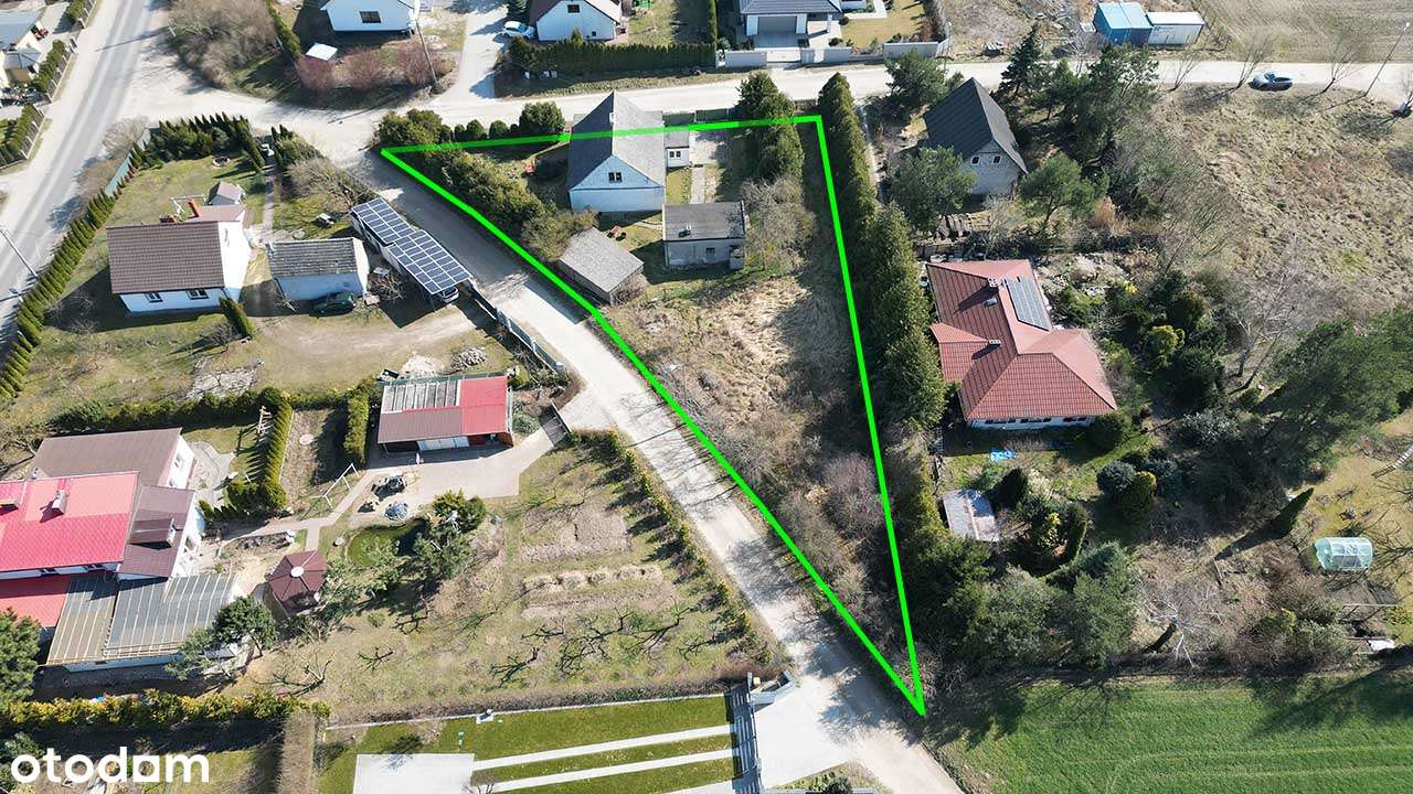 Kamionki, atrakcyjna działka pod dom wolnostojący, WZ, media, narożna! - Pełny obrazek: 4/11