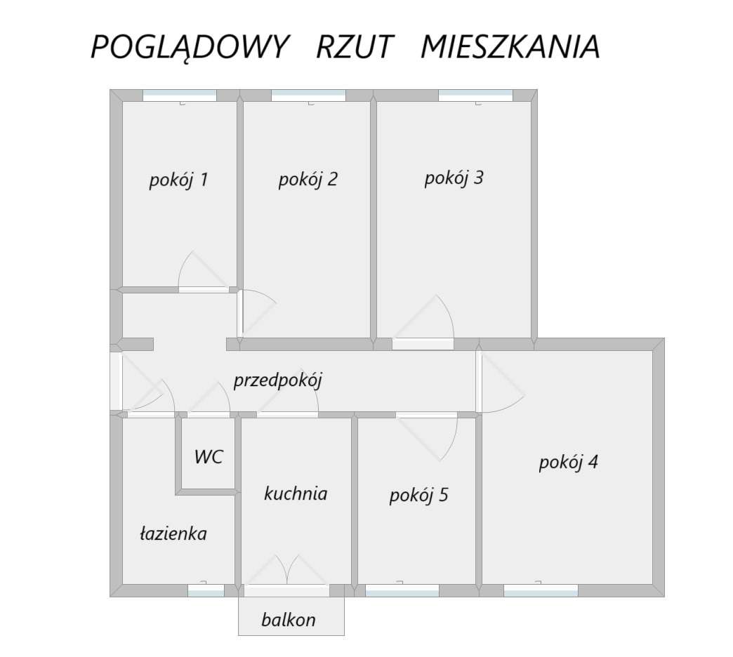 Nikiszowiec, unikatowe, 94,2m2, 5 pokoi, balkon, dwustronne-11