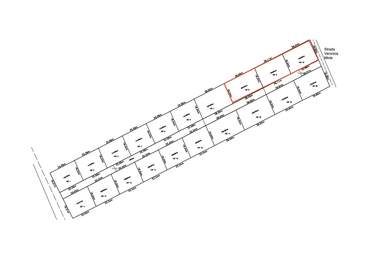 Teren 1500mp Miroslava - canalizare, proiect, negociabil - Imagine principală: 2/2