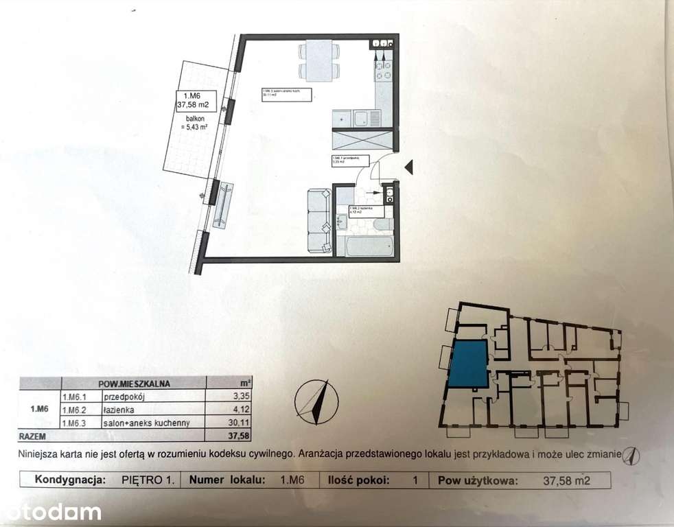 Kawalerka w stanie deweloperskim - Pełny obrazek: 5/5