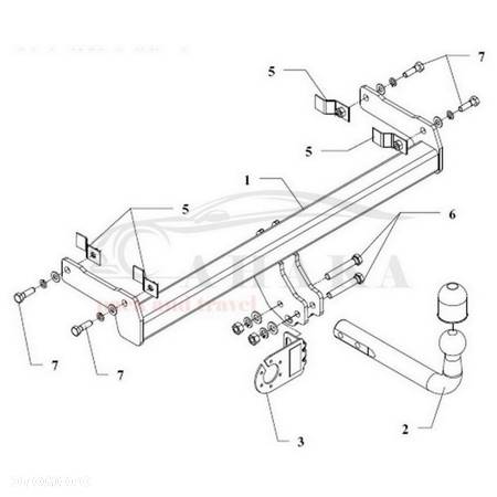 Hak Holowniczy Odkręcany Do Skoda Felicia Pick-Up Od 1996 - 3