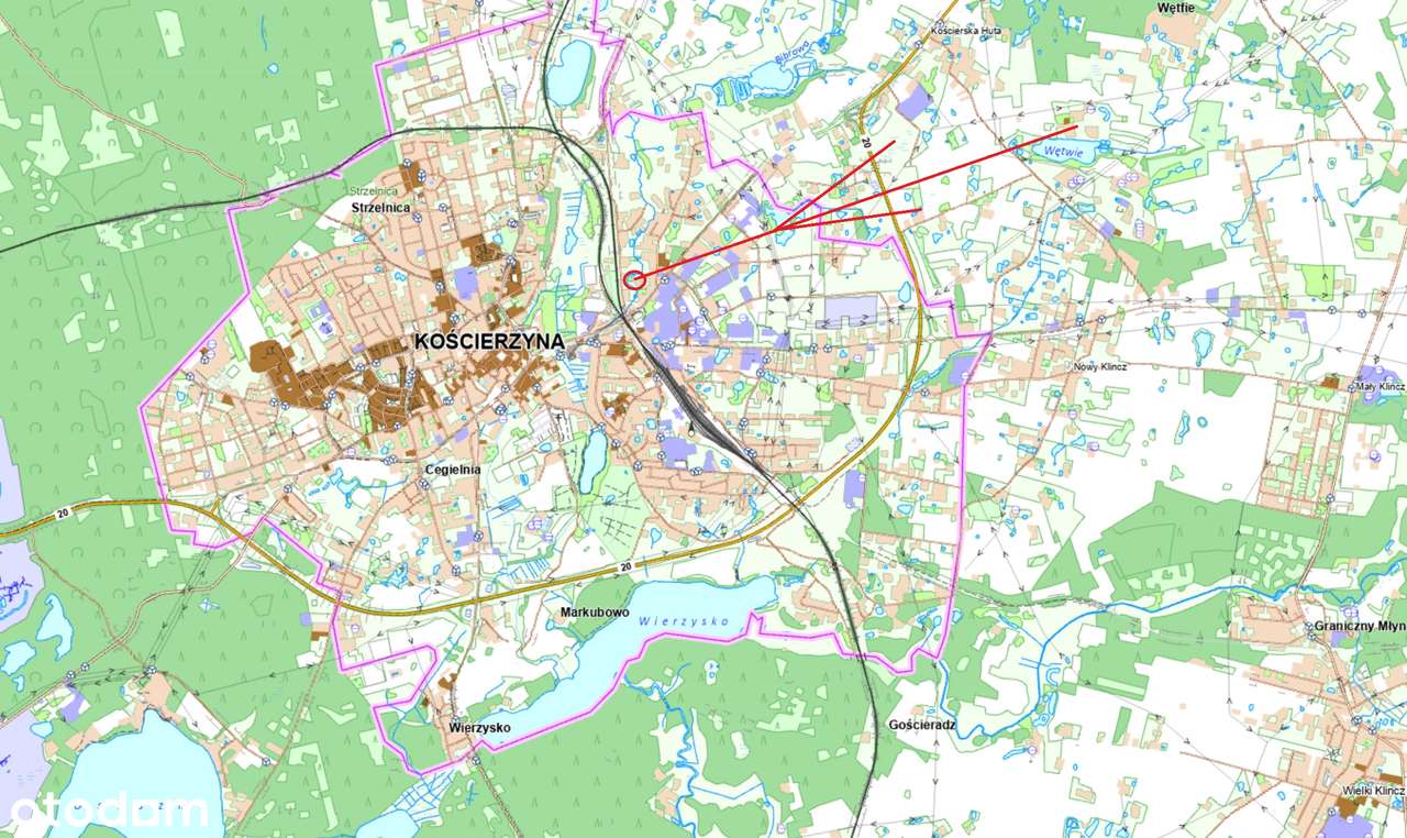 Działka 703 m2 Bardzo dobra lokalizacja !! Kościerzyna !!-4