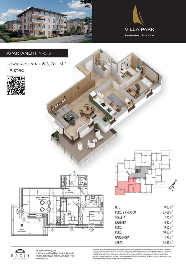 Villa Park | apartament 3-pok. | C7 - Pełny obrazek: 2/7