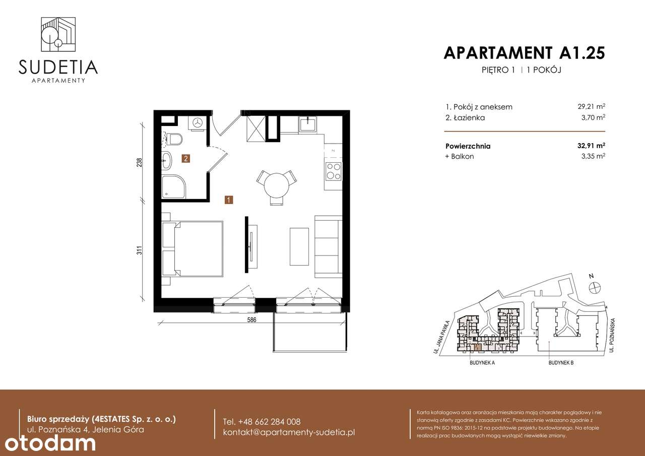 Apartamenty Sudetia | mieszkanie 1-pok. | A1.25 - Pełny obrazek: 2/8