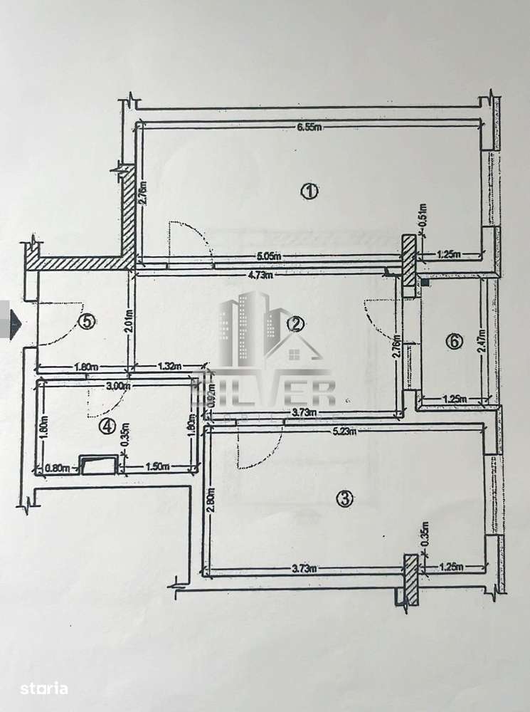 Apartament cu 2 camere dec./55mp/parcare subterana/zona repr.Bmw.-8