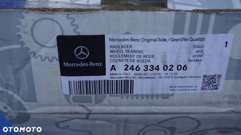 MERCEDES A B CLA 176 246 117 - ŁOŻYSKO PIASTA TYŁ - 3