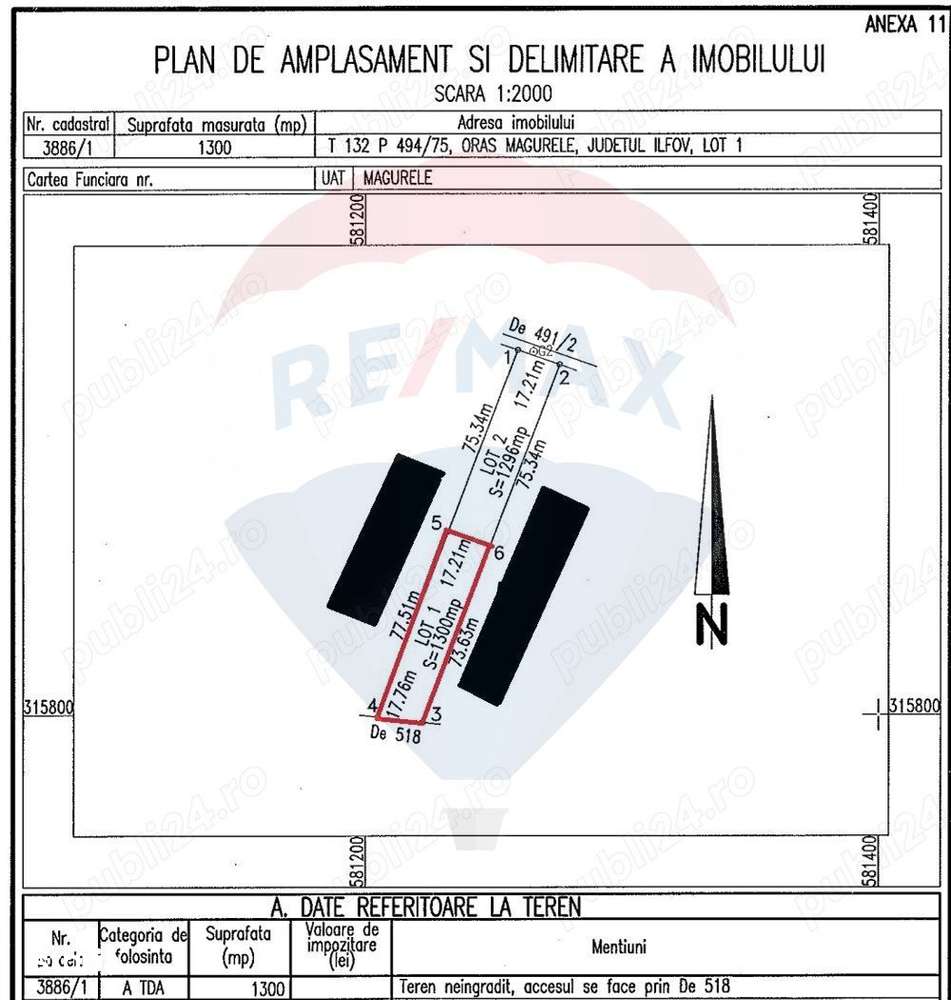 De vanzare teren intravilan 1300 mp – Măgurele, Ilfov - Imagine principală: 2/6