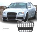 GRELHA FRONTAL PARA AUDI A4 B7 LOOK S-LINE PRETO BRILHO - 1