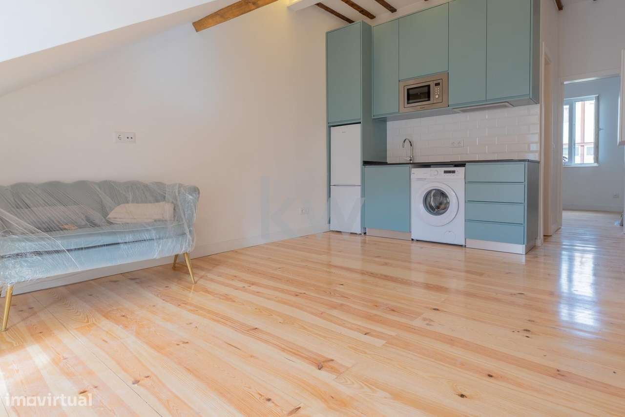 Apartamento T1 na Madragoa – Totalmente Remodelado, Equipado e Decorad - Grande imagem: 5/22