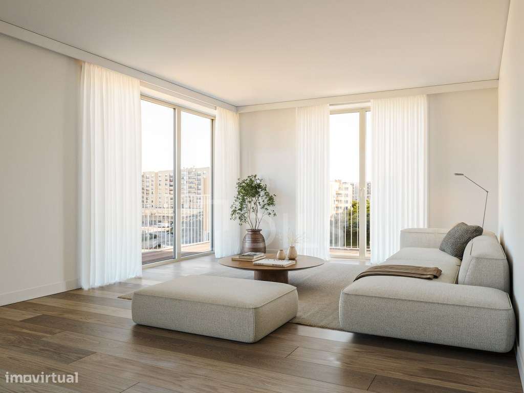 Apartamento T3 com varanda no novo empreendimento no campo Grande - Grande imagem: 4/64