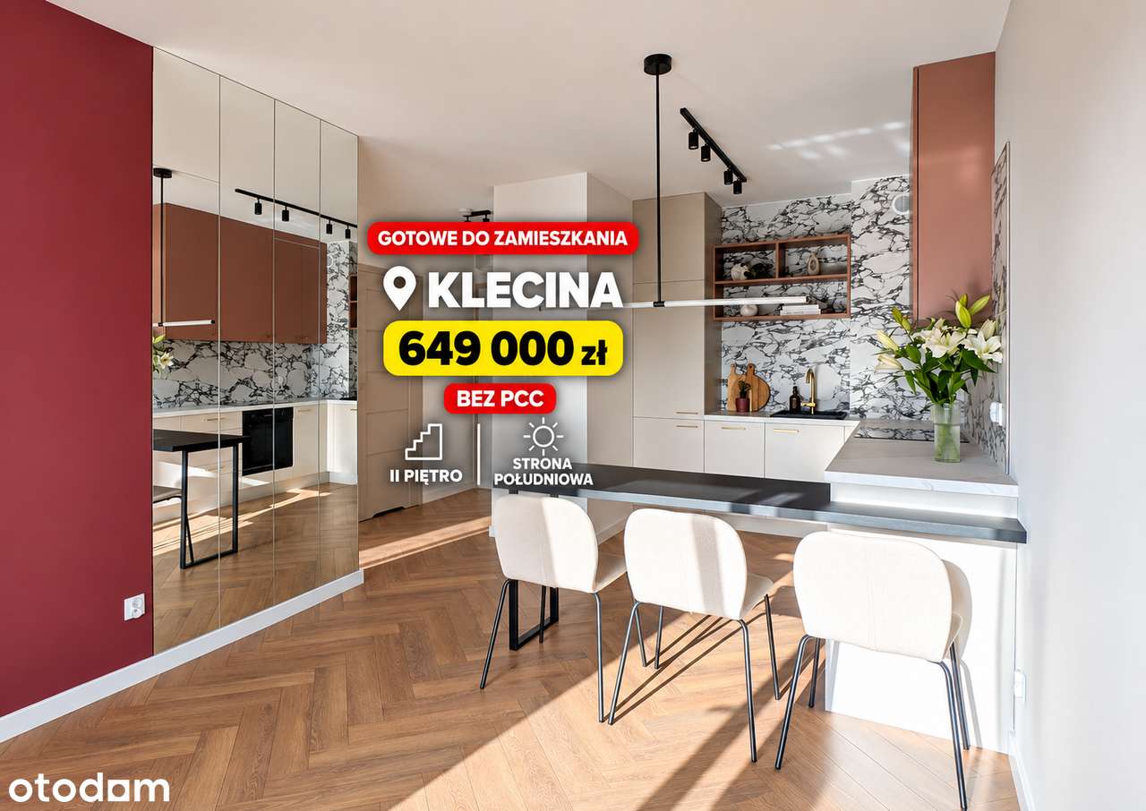 NOWE • GOTOWE DO ZAMIESZKANIA • 2 pokoje • balkon • BEZ PCC