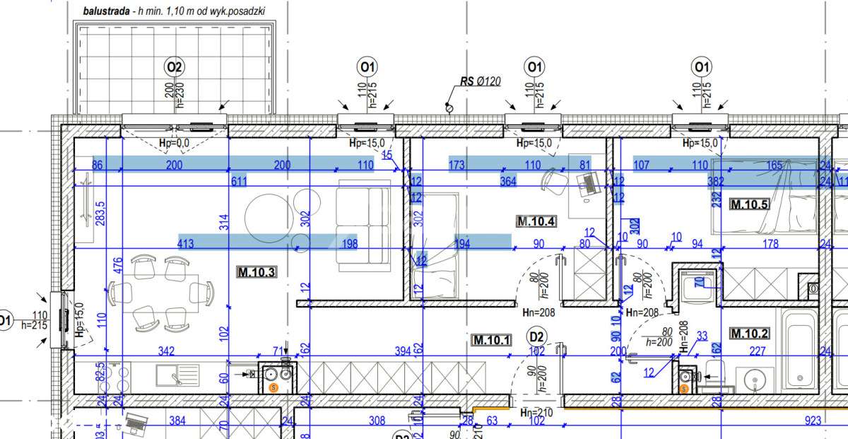 Mieszkanie 61m2, 3 sypialnie, winda - Pełny obrazek: 3/3