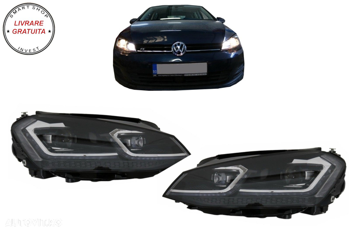 Faruri LED Bi-Xenon Look VW Golf 7 VII (2012-2017) Facelift G7.5 R Line Design cu - livrare gratuita - 14