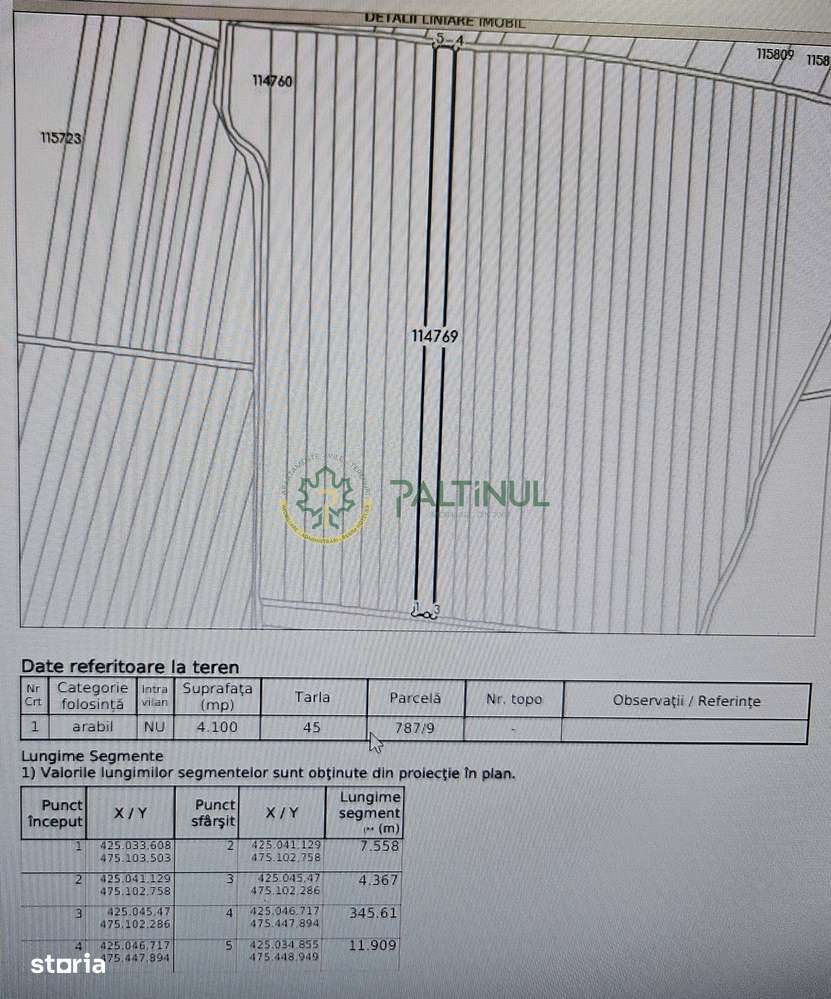 Teren extravilan 4.100 mp de vânzare – Cristian, Sibiu! Pret negociabi - Imagine principală: 2/2