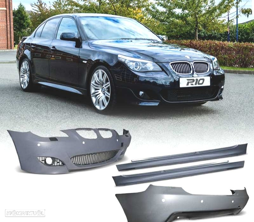 KIT CARROÇARIA DEPORTIVO PACK M PARA BMW E60 07-10 COM PDC - 1