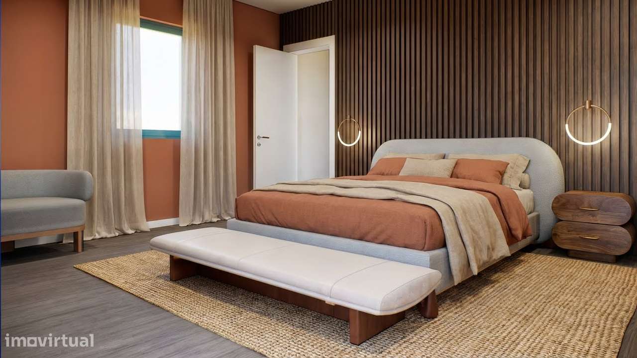 Moradia V4 com Jardim e Terraço em Condomínio com Piscina-13