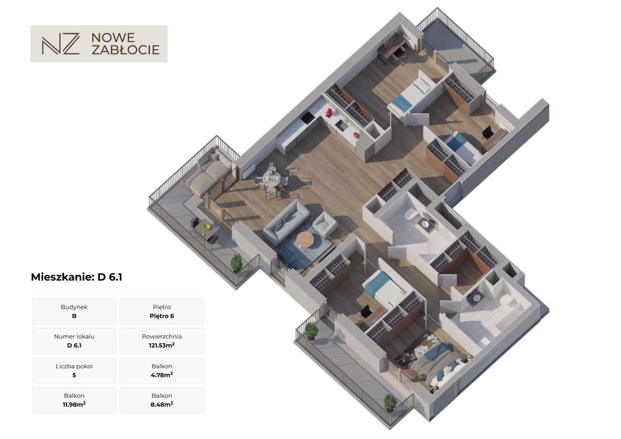 NOWE ZABŁOCIE 3 tarasy 25m2 / Garderoba / Od dewelopera / Bez prowizji-12