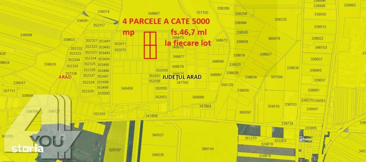 Teren intravilan 5000 mp Zona industriala Nord fs.47 ml cu utilitati - Imagine principală: 5/5